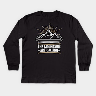 The Laundry Mountains Are Calling Kids Long Sleeve T-Shirt